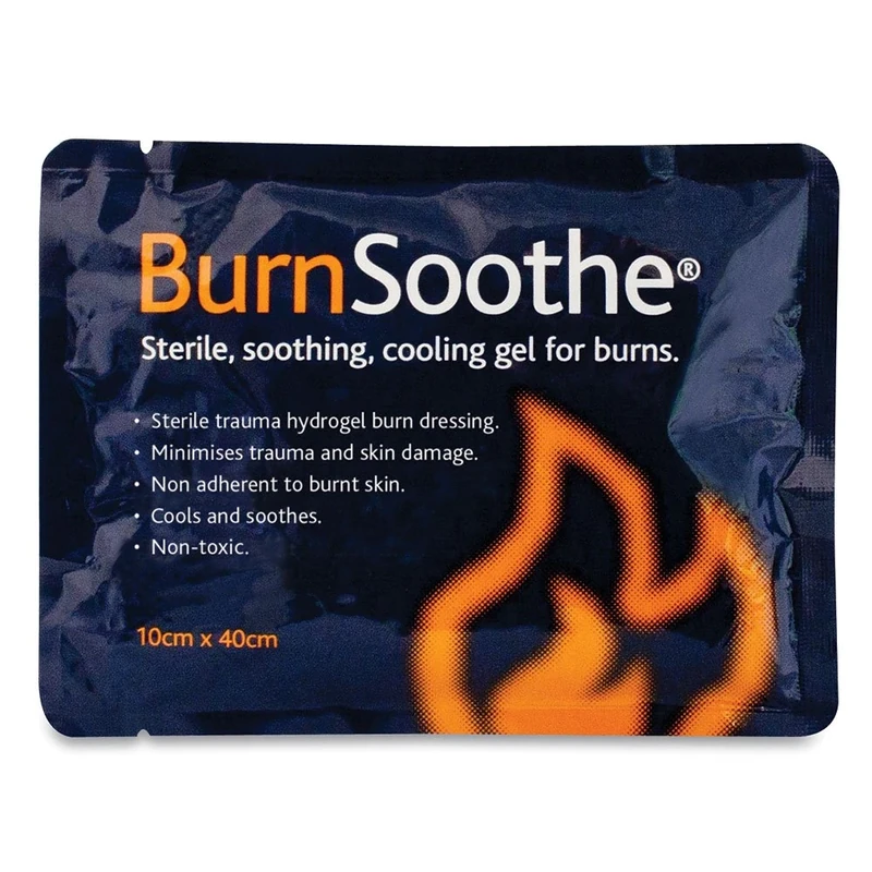 Reliance Medical Burnsoothe Cooling Gel Immediate Dressing For Burns In First Aid Sterile Burns Soothing, Non-Adherent, Non-Toxic, Minimize Trauma And Skin Damage, 10 Cm x 40 Cm, (Pack Of 5)