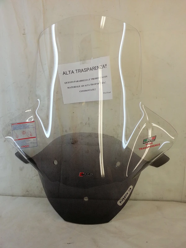 23351 Windscreen for Piaggio MP3 Sport 300-500 2012/2014, Screen 4 mm