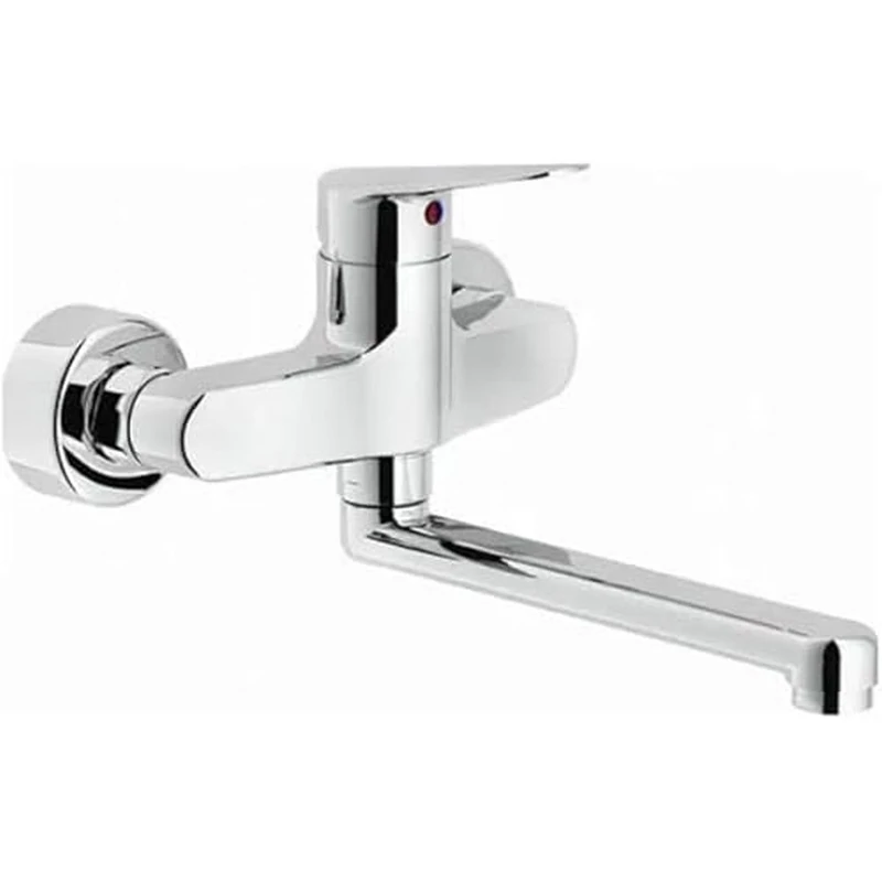 Rubinetteria Nobili ITAL00115/-0 Wall Mounted Kitchen Mixer, Chrome
