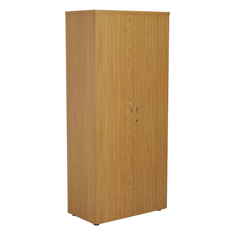 Office Hippo Cupboard With 4 Shelves, Lockable, Oak, 80 x 45 x 180 cm OHF0009OK