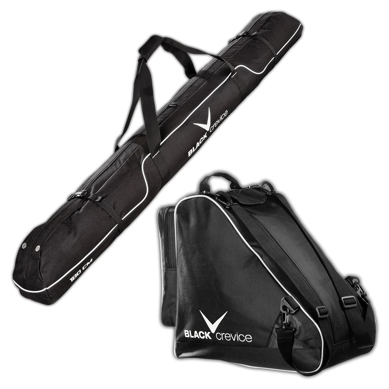 Black Crevice Ski Bag Set, Black, 43 x 27 x 5 cm, 50 Litre, BCR083720