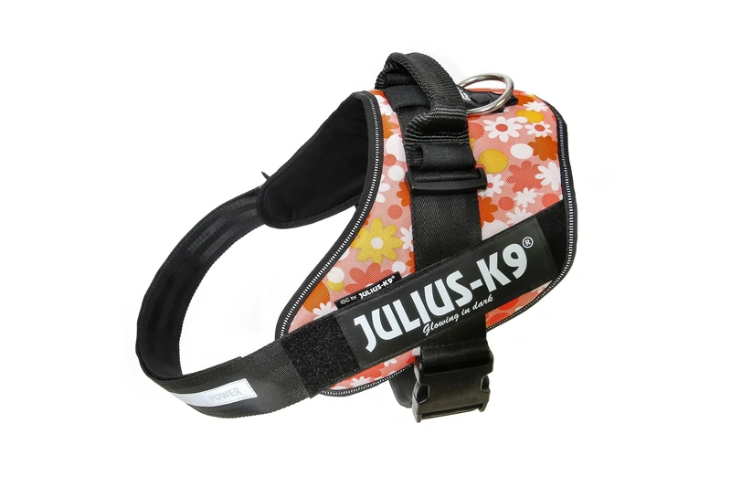 Julius-K9 IDC Powerharness, Pink with flowers, 2XL/3