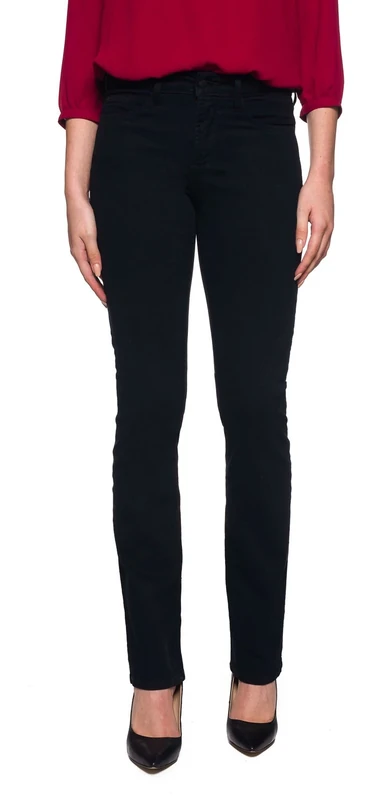 NYDJ Women's Petite Size Marilyn Straight Leg Jeans, Black