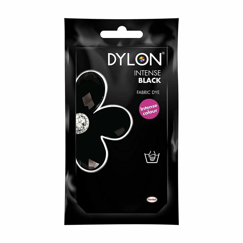 Velvet Black (12) Dylon Hand Dye Die 50g Clothes Fabric Dye