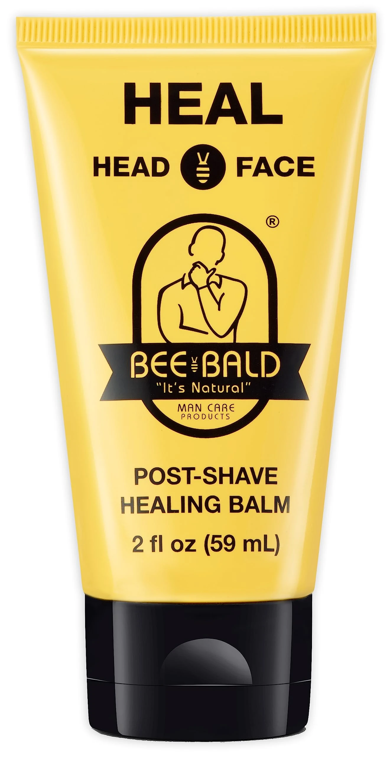 Bee Bald HEAL Post-Shave Healing Balm Immediately Calms & Soothes Damaged Skin, Treats Bumps, Redness, Razor Burn & Other Shaving Related Irritations. Restore your skin's natural, healthy balance.
