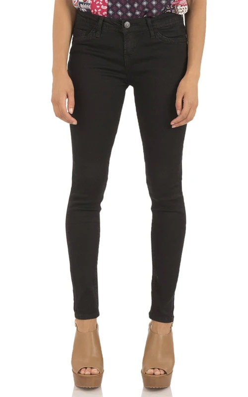WallFlower Womens Juniors High Rise Irresistible Denim Jegging in Logan 13 Logan/Black