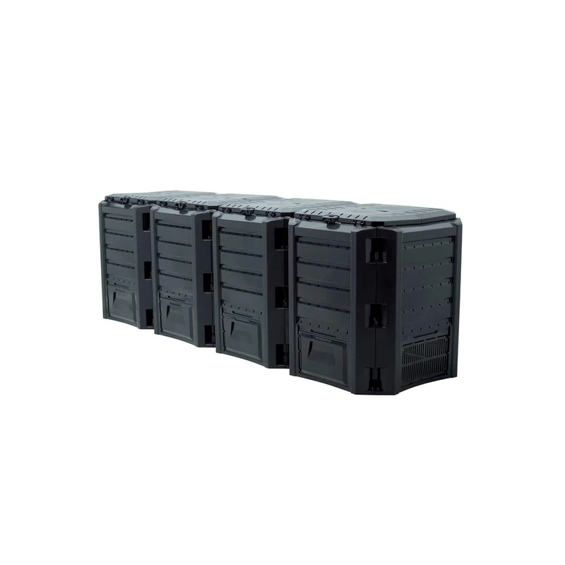Prosper Plast IKSM1600C-S411 261 x 71.9 x 82.6 cm Module Compogreen Composter - Black