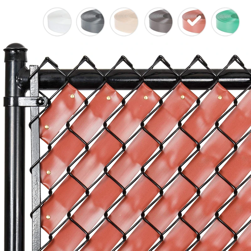 Fenpro Wire Mesh Fence Privacy Tape (Redwood)