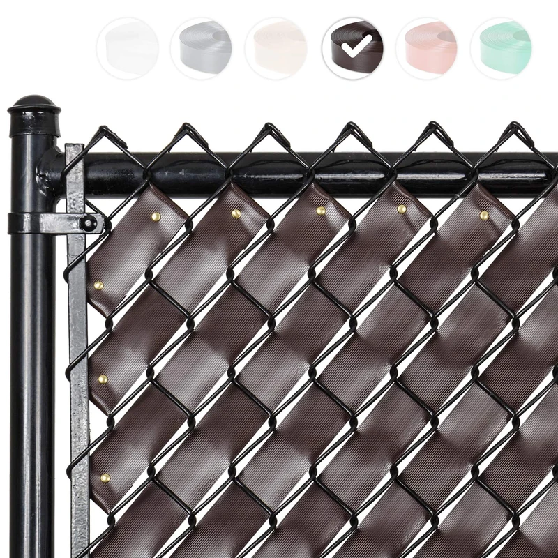 Fenpro Chain Link Fence Privacy Tape (Chocolate Brown)