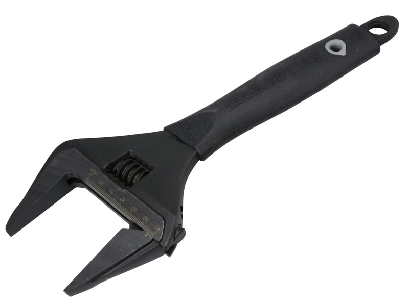 Monument Black Handle Wide Jaw Adjustable 12in. 62mm Capacity