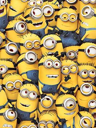Pyramid International Despicable Me (Many Minions) -Canvas Print 30 x 40cm, Wood, Multi-Colour, 30 x 40 x 1.3 cm