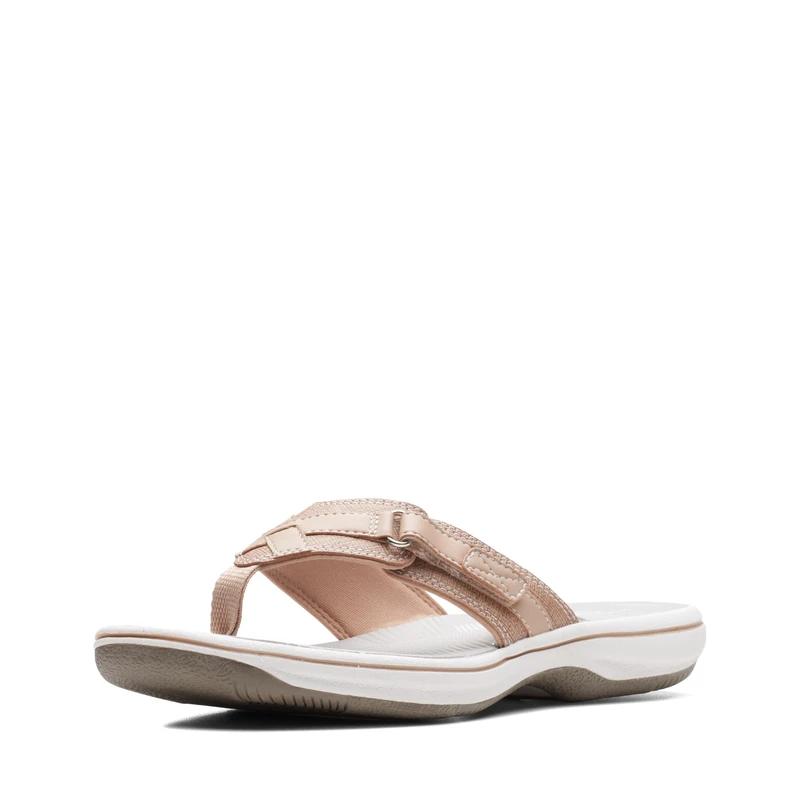 Clarks Women's Breeze Sea Flip Flop, Taupe, 9 UK