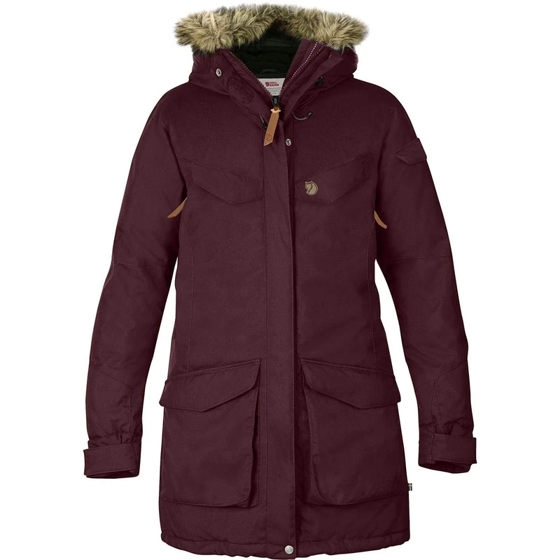 Fjallraven Nuuk Parka W Sport Jacket - Dark Garnet, XL
