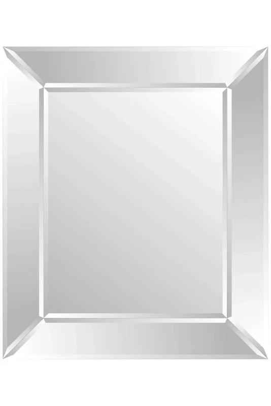 Large Venetian Frameless Modern Wall Mirror 2ft5 x 3ft 75 x 90cm Rectangle