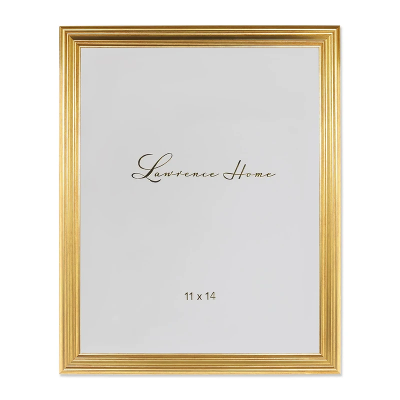 Lawrence Frames 536211 11x14 Sutter Burnished Gold Picture Frame
