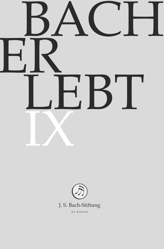 J.S.BACH-STIFTUNG/LUTZ,RUDOLF - BACH ERLEBT IX (1 DVD)