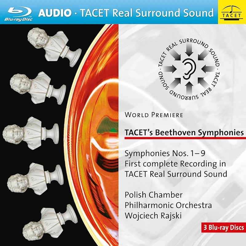 TACET's Beethoven Symphonies Nos. 1-9: First complete recording in TACET Real Surround Sound [DVD AUDIO]