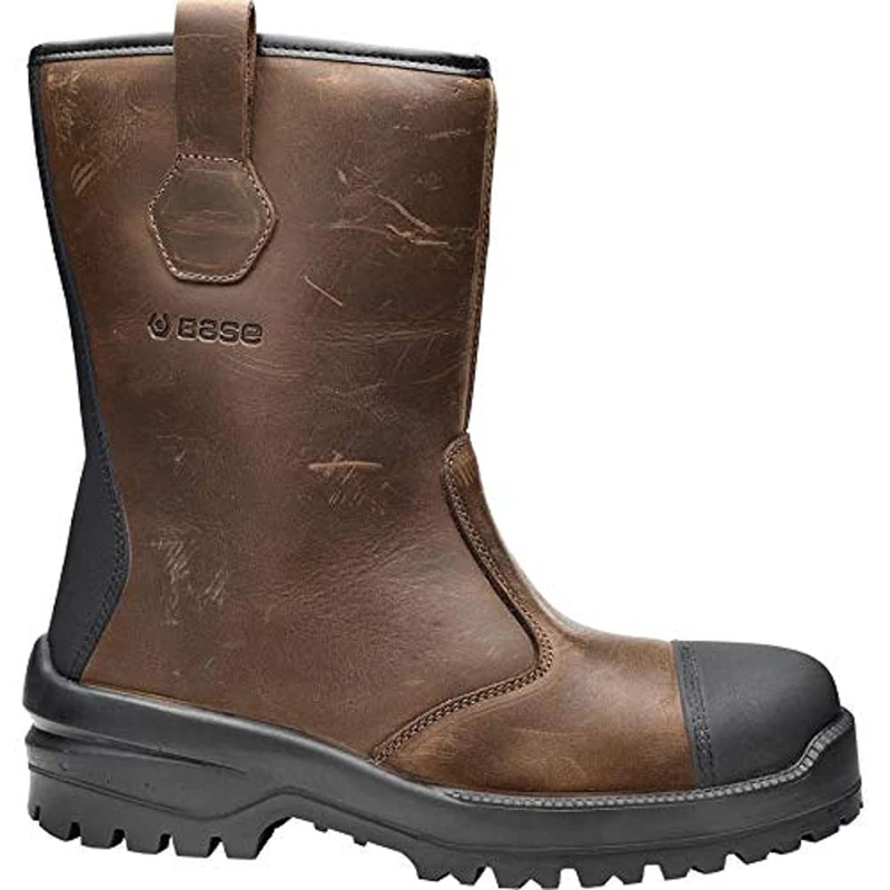 BASE Protection B0745 Elk Platinum Safety Boot S3 HRO HI CI SRC Waxy Leather SlimCap Antibacterial Lining Ballistic Midsole Rubber Outsole Heat Resistant Anti Fatigue Sole Welding Work Footwear, - Image 1