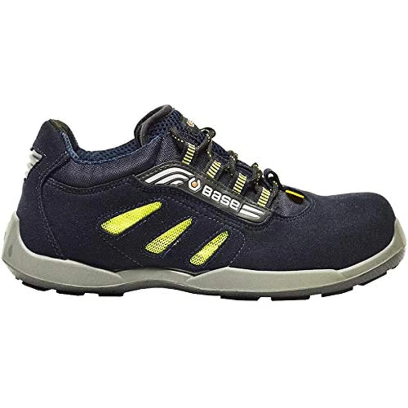 Base Protection B0647 Dealer Low Safety Shoe Blue/Yellow, 34