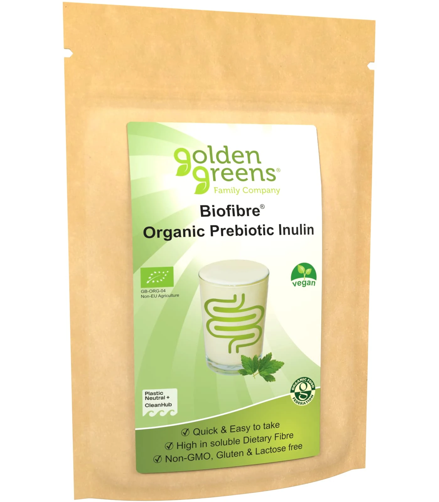 Golden Greens Organic Prebiotic Inulin Fibre 250g