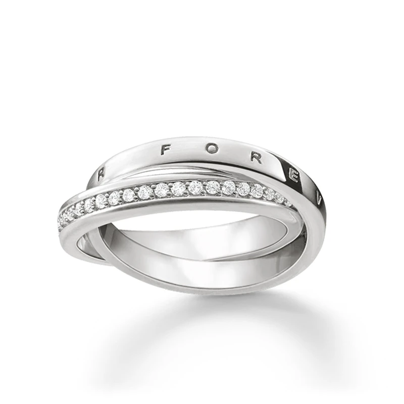 Thomas Sabo Women Ring Together Forever 925 Sterling Silver TR2099-051-14