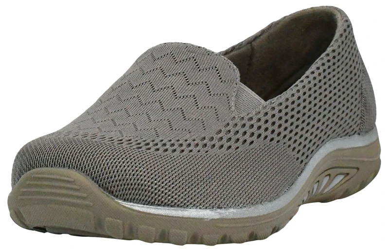 Skechers Women's Reggae Fest-Willows Loafer Flat, Dark Taupe, 5 UK