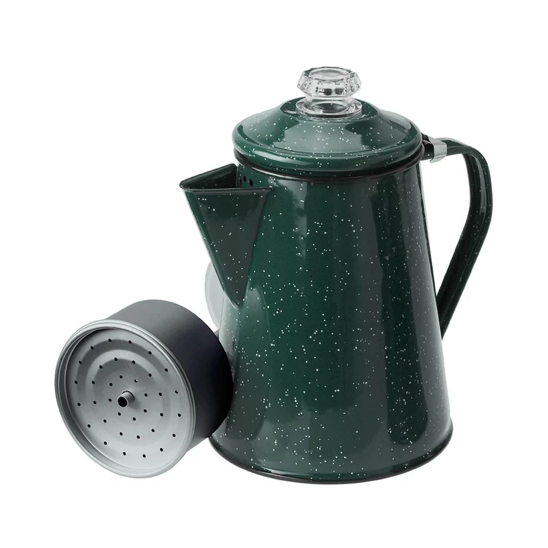 GSI Coffee Pot 1.2 L with Percolator Insert, Unisex, Kaffeekanne mit Perkolatoreinsatz 1,2 L, Grün, M