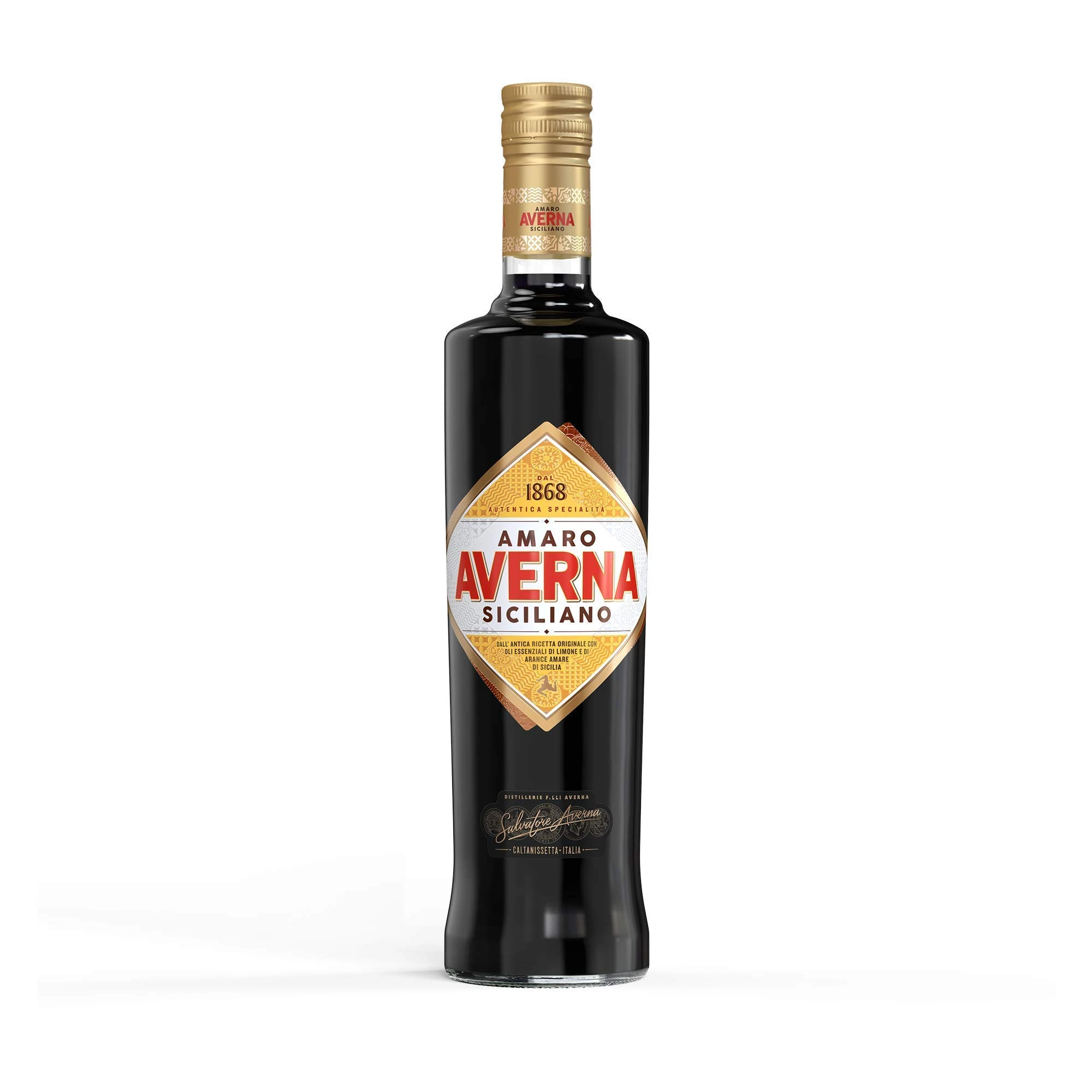 Averna Italian Bitter Liqueur | 29% ABV | Authentic Italian Amaro with Bitter orange, sweet spicy notes, and mediterranean herbs