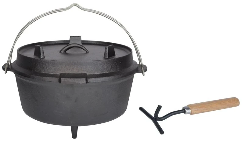Esschert Design Dutch Oven 12 Inches, Black, 36.79 x 33.9 x 21.6 cm, FF235