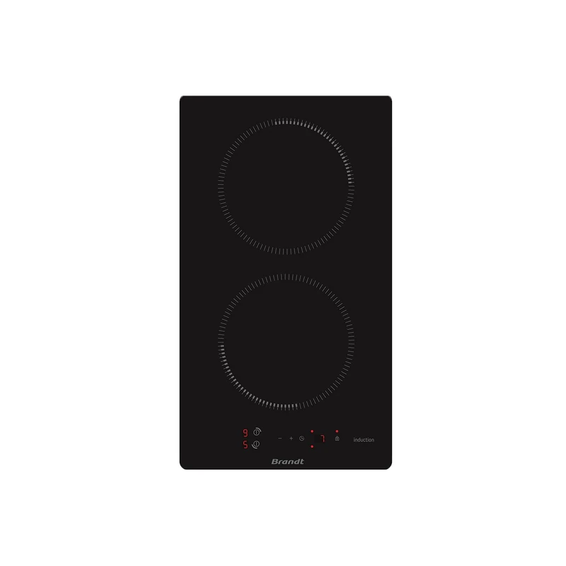 Brandt BPI6210B Built-in Black Induction Hob (Built-in, Induction, Glass-Ceramic, Black, Touch-Sensitive, Front)