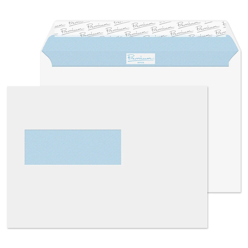 Blake Office C5 162 x 229 mm 120 GSM Dutch Window Wallet Envelopes (34266NL) Ultra White Wove - Pack of 500