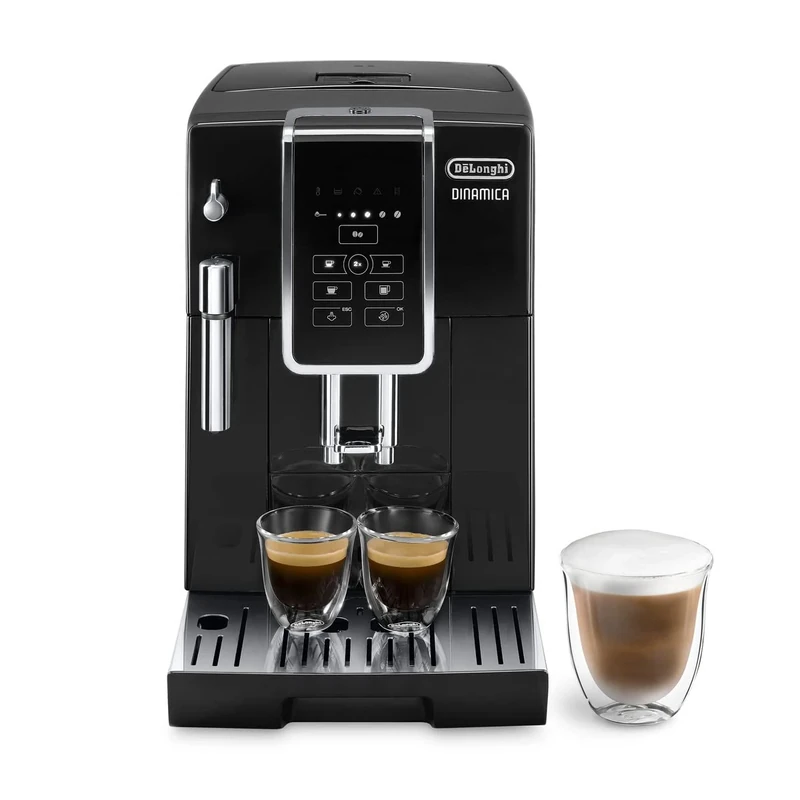 De'Longhi Dinamica ECAM 350.15.B Fully Automatic Coffee Machine, Stainless Steel, 1450 W, 1.8 liters, Black