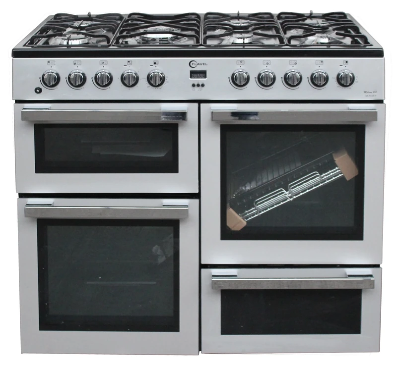 Flavel MLN10FRS 100cm Range Cooker Silver - Image 1