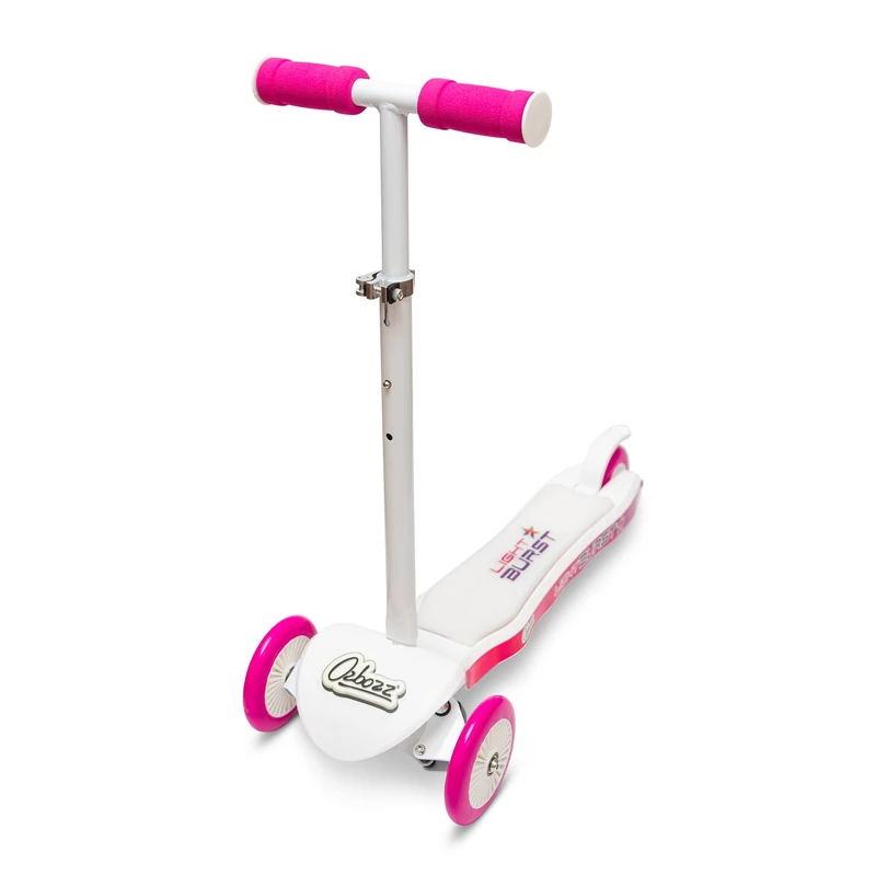 Ozbozz Light Burst 3-Wheeled Scooter with Light Up Deck - Pink