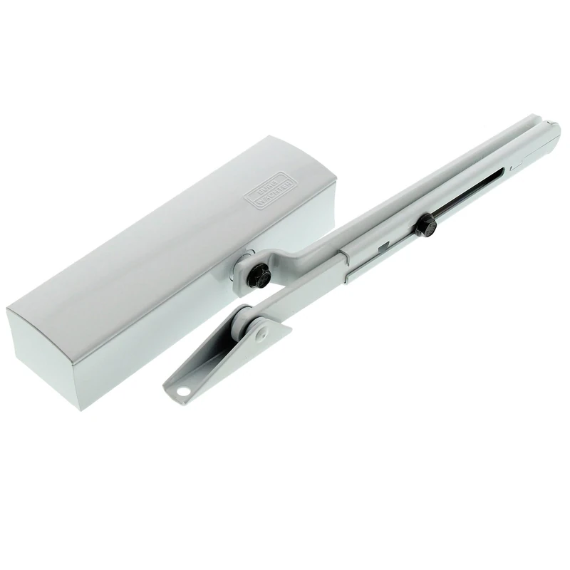 Burg-Wächter TS 1500 W SB Door Widths Up to 110 cm Small Door Closer Door Weight Up to 130 kg, Pack of 1, White