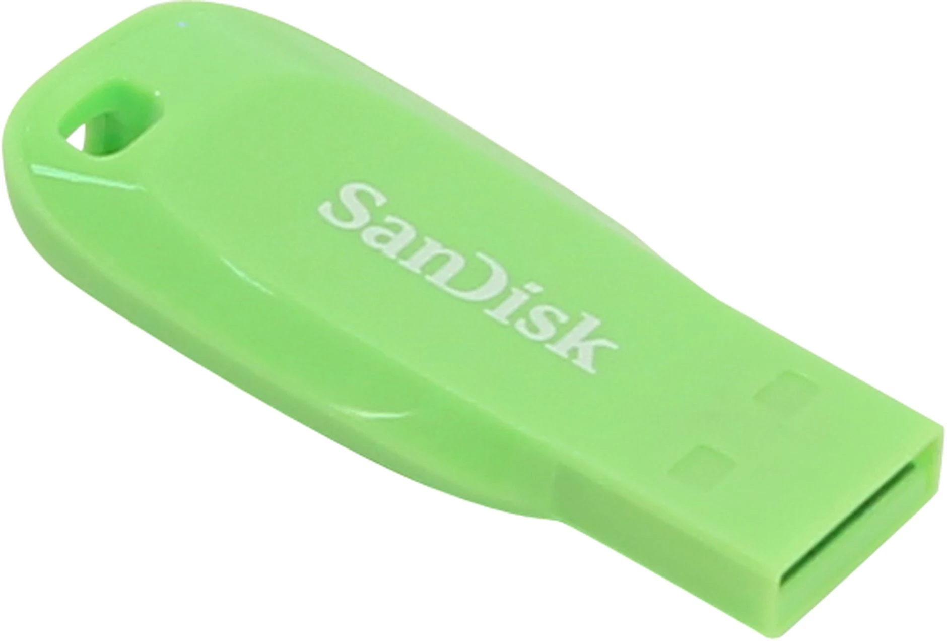 SanDisk SDCZ50C-032G-B35GE 32 GB Cruzer Blade USB 2.0 Flash Drive - Electric Green