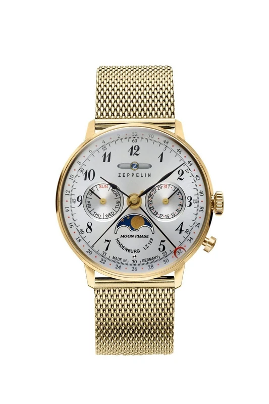 Zeppelin lz129 Hindenburg Womens Analogue Quartz Watch with Stainless Steel Bracelet 7039M-1 - Image 1