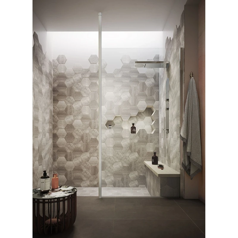 Nuie WRSF002 ǀ Modern Bathroom Wetroom Ceiling Post, 3000mm, Polished Chrome - Image 1