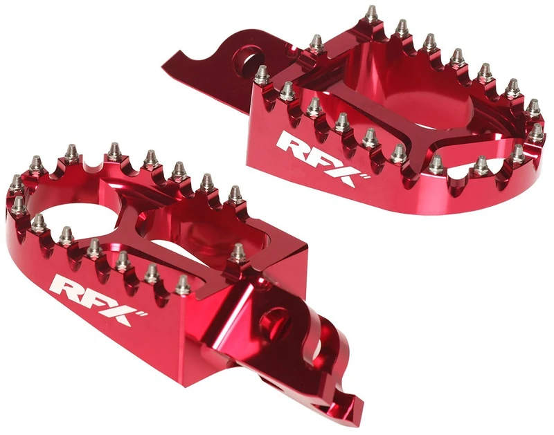 RFX Pro Footrests (Red) Honda CRF250/450 02-23 CRF150 07-23 CR125/250 02-07
