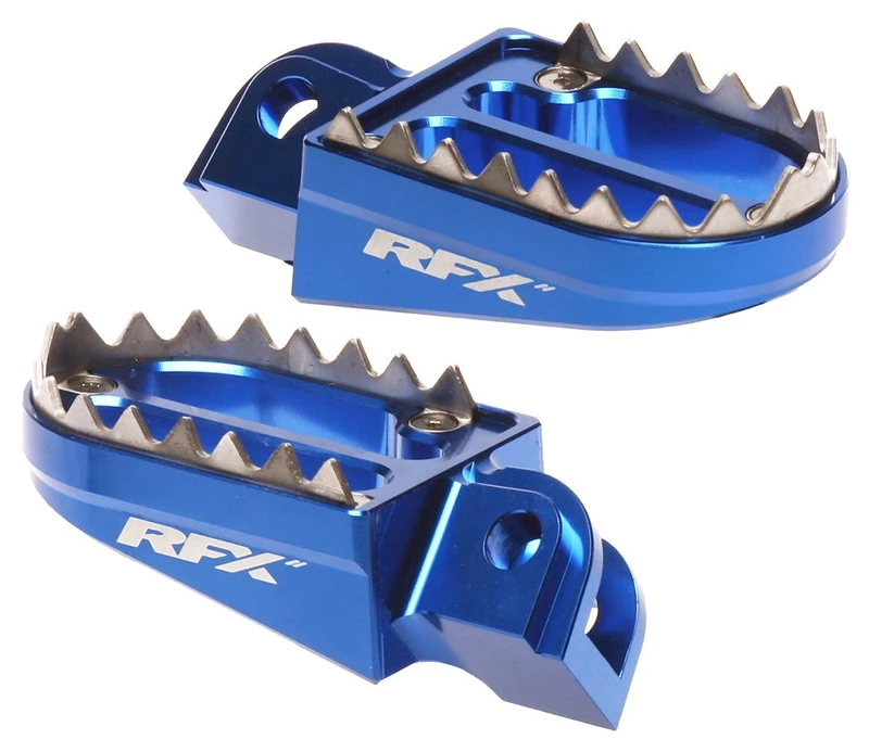 RFX Pro Series 2 Footrests (Blue) Husqvarna TC85 18-22 TC125 / FC 250/350/450 16-22 (Not TE/TE)