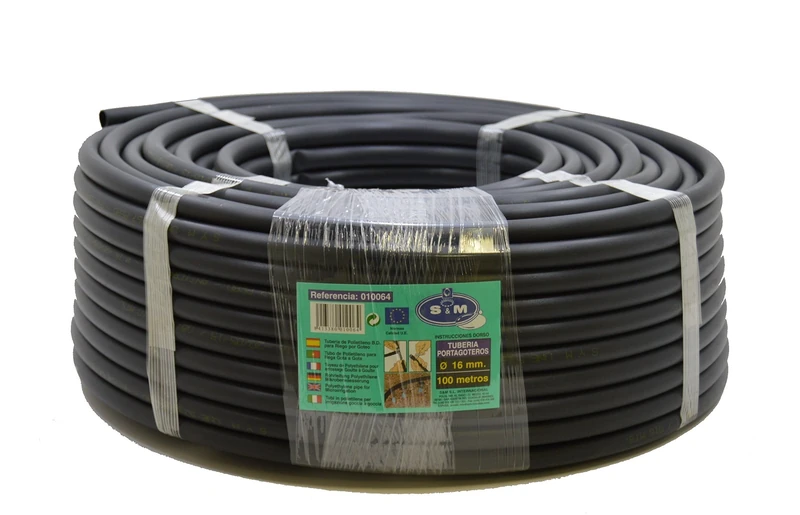 S&M 010064 Irrigation Piping – 16 mm x 100 m – Black