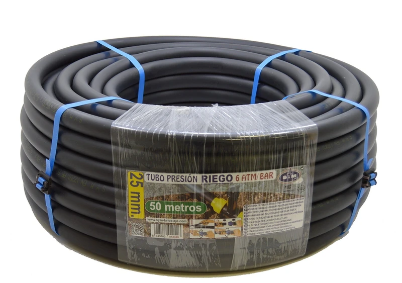 S&M s & m 012426 – Polyethylene Pipe Irrigation, 25 x 6 ATM – 50 m, Black