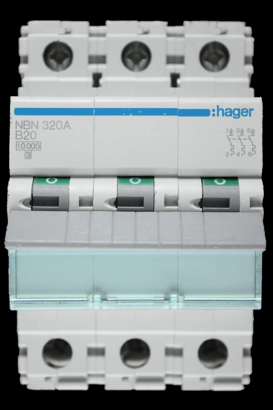 Hager MCB NBN320A 20 Amp B 3 Pole