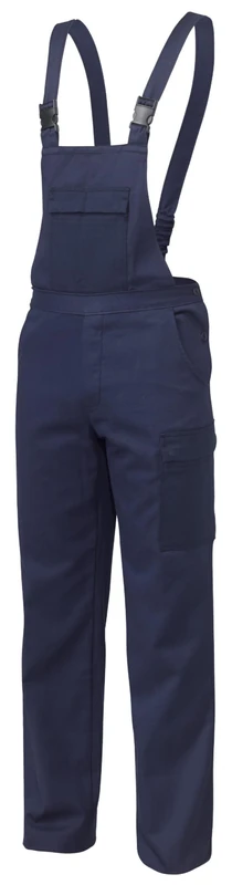 siggi - 'New Extra' bib Pants in 100% Cotton, Four Pockets. Weight per sq.m. gr. 270 - Size: 56 - Variants: Navy Blue