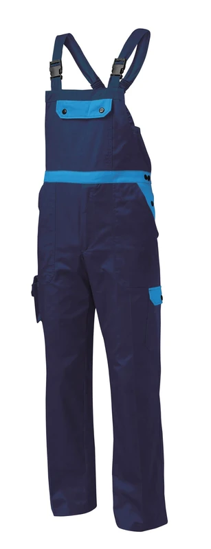SIGGI - 'Danube' harness pants in 65% polyester and 35% cotton, bicolor. Five pockets. Weight per sq. gr. 245 - Size: XL - Variants: navy/royal - Image 1