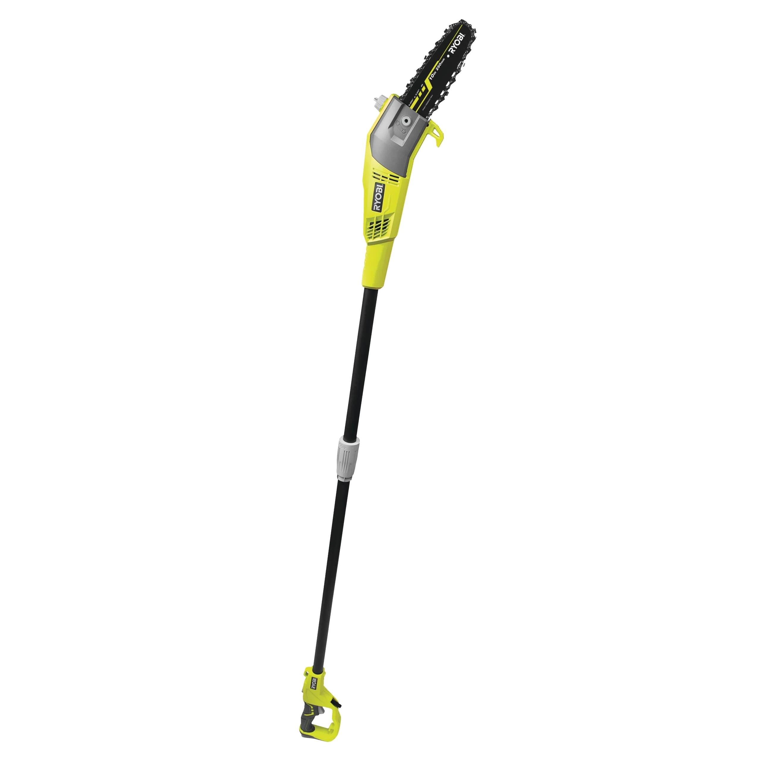 Ryobi - 750 W Pole Pruner - 25 cm Guide Inclined at 15° - 10 M/S - 90 cm Extension Tube Included - RPP755E