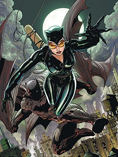 DC Comics Batman "Cat & Bat" Canvas Prints, Multi-Colour, 60 X 80 cm