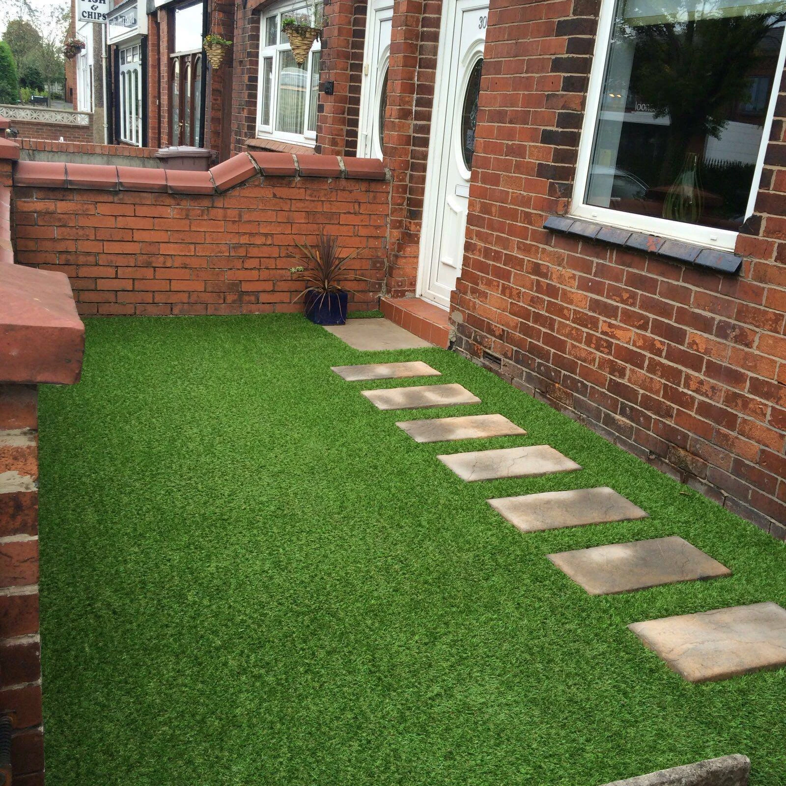 Lisbon 26mm Pile Height Artificial Grass | Choose from 47 Sizes on this Listing | Cheap Natural & Realistic Looking Astro Garden Lawn | 4 x 6m of Cheap High Density Fake Turf