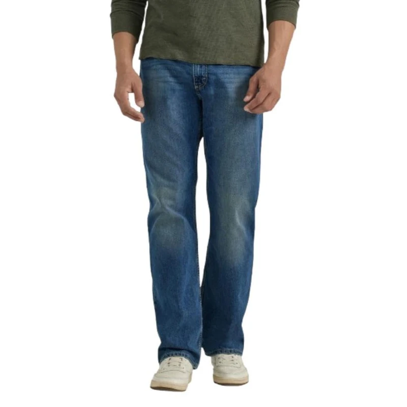 Wrangler Men's Relaxed Fit Boot Cut Jeans Jeans, Medium Indigo, 34W / 32L
