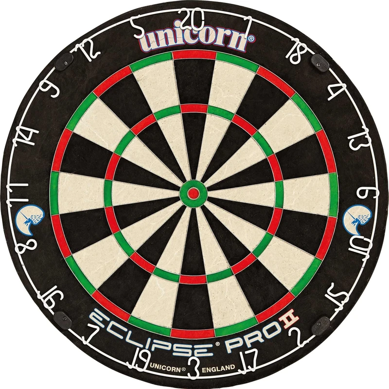 Unicorn Dartboard Darts Board | Eclipse Pro 2 | Flat Profile Number Ring | Championship Quality Sisal Bristle | Staple-Free Construction